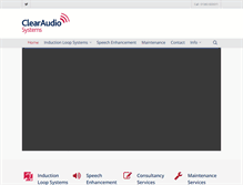 Tablet Screenshot of clearaudiosystems.com